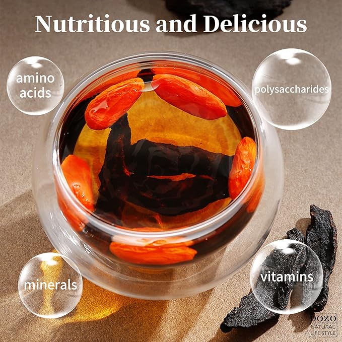 DOZO Rhizoma Polygonati Premium Wild Polygonatum Sibiricum 10.5oz/300g Huang Jing Chinese Traditional Herbs Nourishing Tea No-sulphur 特级黄精 九蒸九晒制黄精 滋补茶