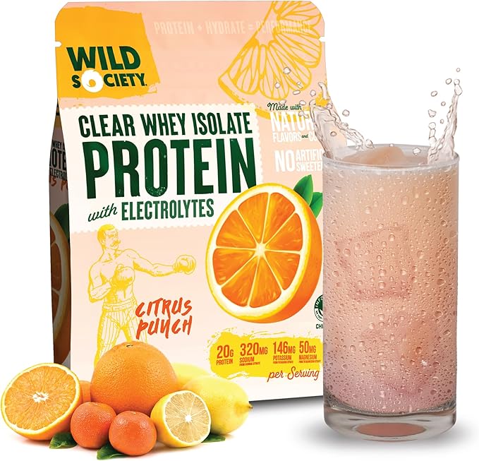 WILD SOCIETY Clear Isolate + Energy Drink Super Combo - Citrus Punch Clear Whey + Citrus Punch Energy Drink