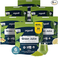 Organifi Green Juice - Powder Supplement with Organic Spirulina Ashwagandha and Chlorella - Helps Achieve Fitness Goals and Reduce Cortisol Levels - 6 Pack