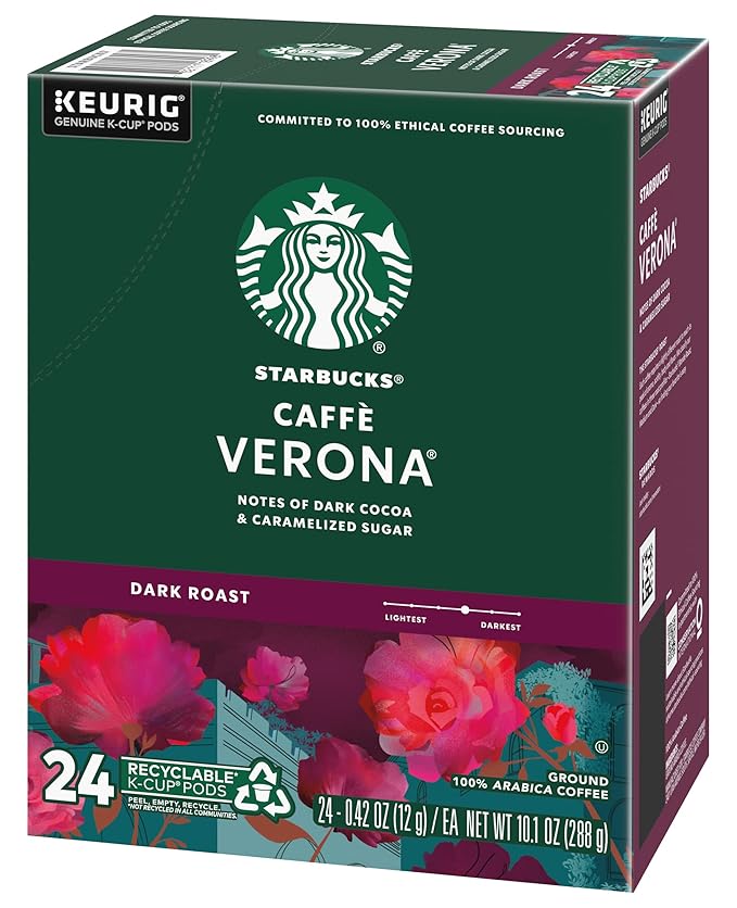 Starbucks Caffe Verona Keurig K-Cups 72 Count