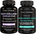 Vital Vitamins Multi-Collagen Plus 150 ct + Hyaluronic Acid Hydration Complex 60 ct