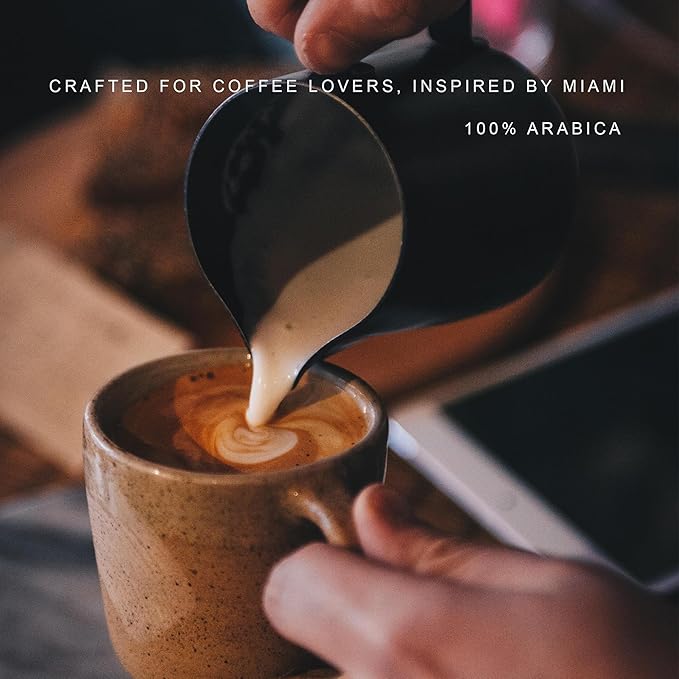 Miami Coffee Garden French Dark Roast Whole Beans Fresh Roasted Coffee 100% Arabica Whole Bean Coffee Espresso Beans 2 Lb
