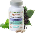 Quantum Health Sleep Immune Support Supplement Melatonin 2mg L Theanine &amp Valerian Root Plus Elderberry Vitamin C &amp D Immunity Boost - 30 Capsules