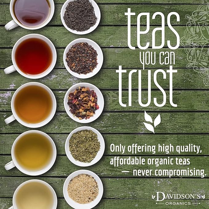 Davidson's Organics Moringa Chai 25-count Tea Bags Pack of 6