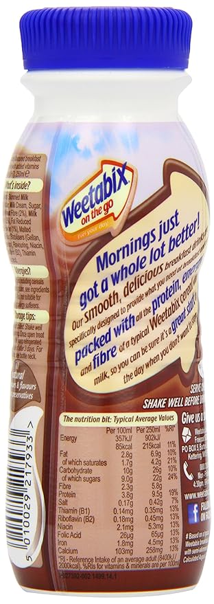 Weetabix Chocolate Breakfast Drink 250 ml (Pack of 8)