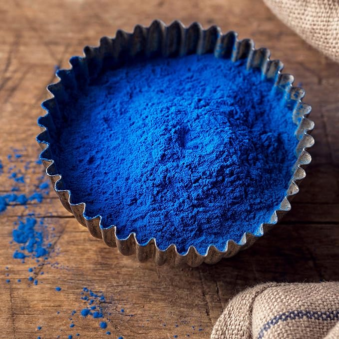 Ellie's Best Organic Blue Spirulina Powder Superfood Supplement - 5LB Bulk - Odorless - Vegan Non GMO Gluten-Free Dairy-Free Brilliant Blue Food Coloring - Pure Water Extracted