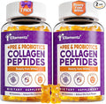 Collagen Gummies for Women Sugar-Free - Hydrolyzed Marine Collagen Peptides with Prebiotics &amp ProbioticsNiacinamideHyaluronic Acid Vitamin C Supplement for Hair Nails Gut Health 120 Count