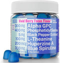 Alpha GPC Huperzine A PhosphatidylSerine L-Theanine Blue Spirulina Bioperine Gummies Alpha-GPC Huperzine-A Phosphatidyl Serine L Theanine Supplement Powder Capsules Tablets Liquid Supplements Alt