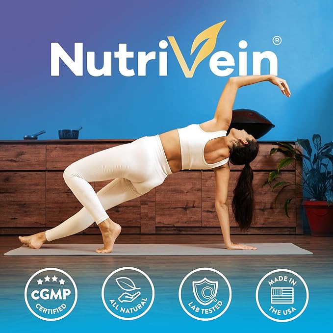 Nutrivein Premium Multi Collagen Pills 2250 mg - 180 Easy-to-Swallow Collagen Capsules: Type I II III V X Hydrolyzed Protein Peptides for Women and Men - Aging Joints Hair Skin Bones &amp Na