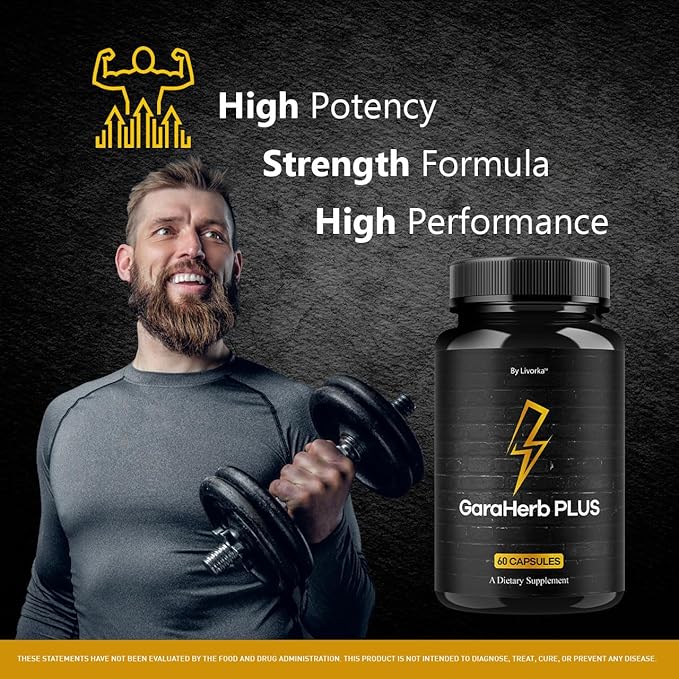 GaraHerb Plus Capsules - Official Pills Advanced Supplement Support - Maximum Strength Natural Gara Herb Plus for Overall Health &amp Wellness Reviews 60 Capsules for 1 Month