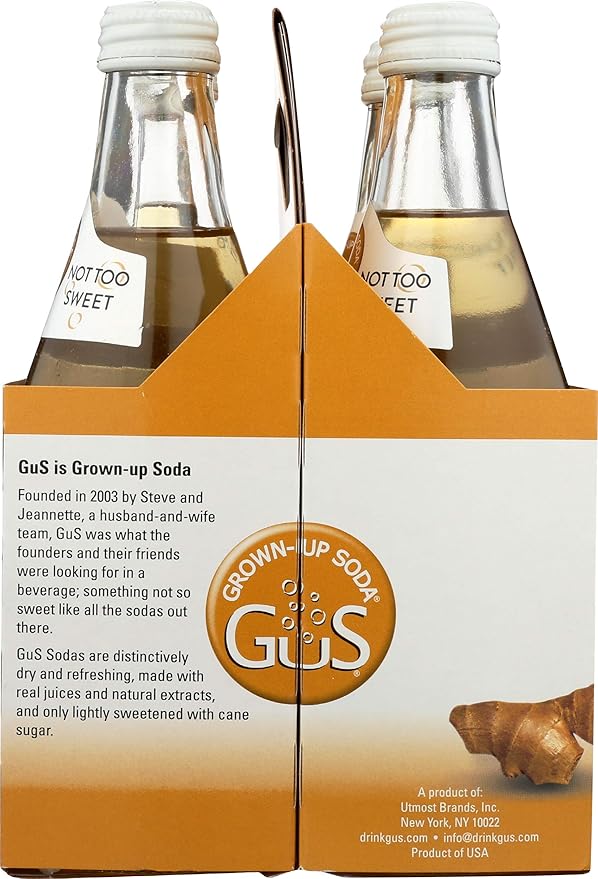 Gus Soda Soda Ginger Ale Xtra Dry 4pk