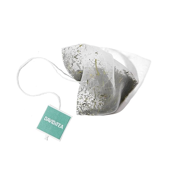 DAVIDsTEA Organic Japanese Sencha Green Tea – High Caffeine Green Tea Bags – Smooth &amp Grassy Flavor – 65 Tea Bags – Traditional Japanese Green Tea