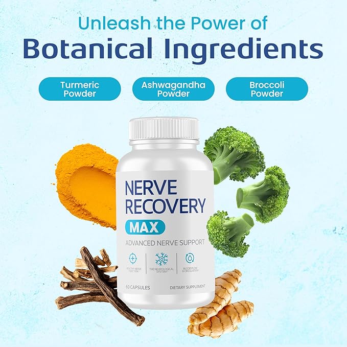 Non-GMO Advanced Nerve Support Supplement with Vitamin D3 and Alpha Lipoic Acid for Nerve Protection and Restoration - Made in The USA - 120-Day Supply 4 Bottles