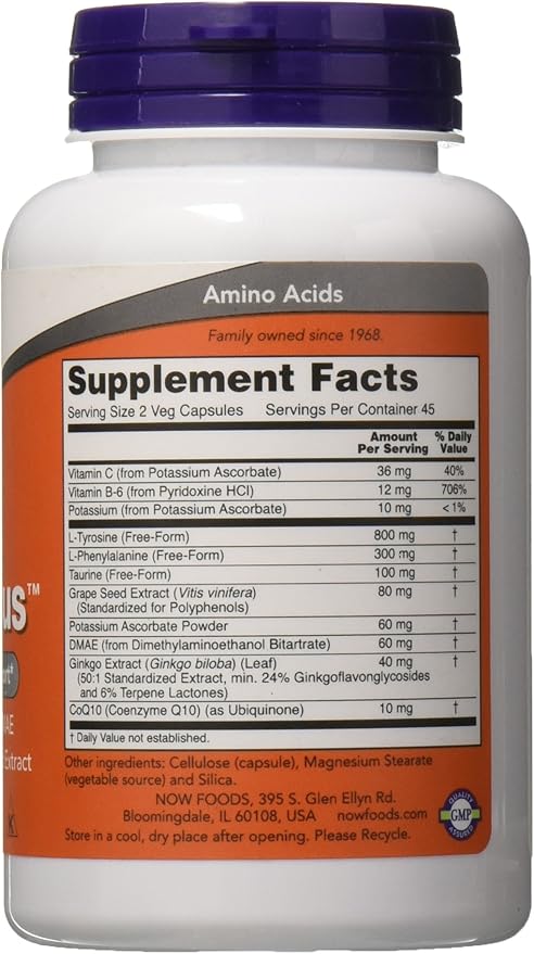 Now Foods True Focus 90 Veg Capsules (2 Pack)