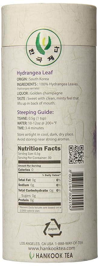 Hankook Tea Tisane Hydrangea Leaf 0.53 Oz