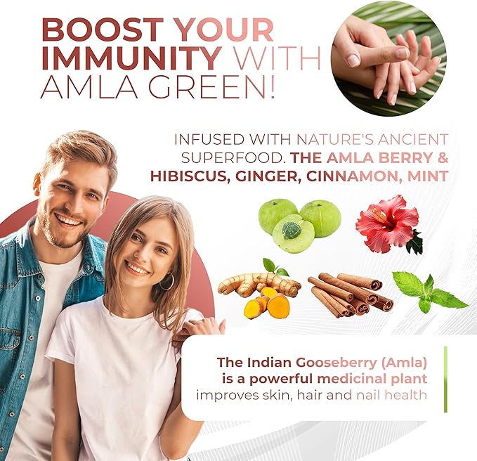 Amla Powder &amp Green Tea Superfood Supplement with Hibiscus 20x Ultra Concentrated Amla Antioxidant Support Made with Oolong Tea and Indian Gooseberries Organic Vegan Hibiscus 90 Servings