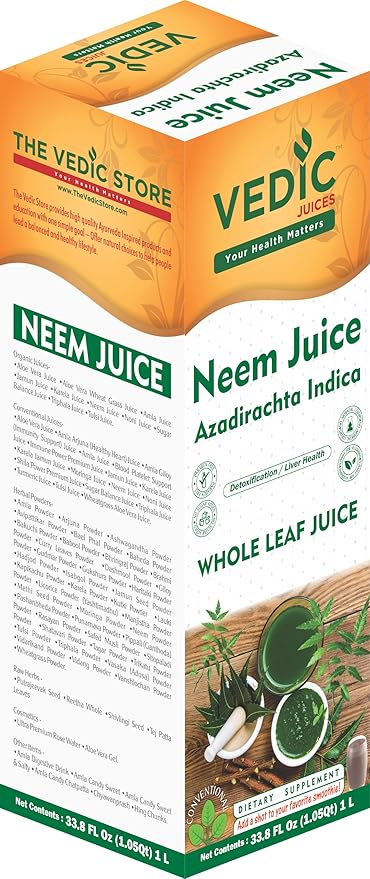 Vedic Neem Juice - (Pack of 1) - 33.8oz Ideal for Daily Use
