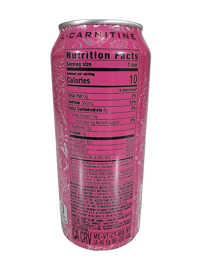 Monster Energy Ultra Rosa 16 ounce cans (Ultra Rosa 4 Cans)