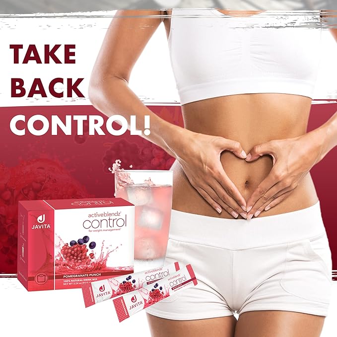 ActiveBlendz Control Instant Herbal &amp Fruit Drink – Refreshing Botanical Formula with Acai Pomegranate – Supports Daily Balance &amp Craving Control – Convenient Wellness Beverage Mix by Javita