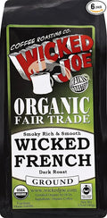 Wicked Joe Coffee Wicked French Dark Roast 12 Ounce (Pack of 6)