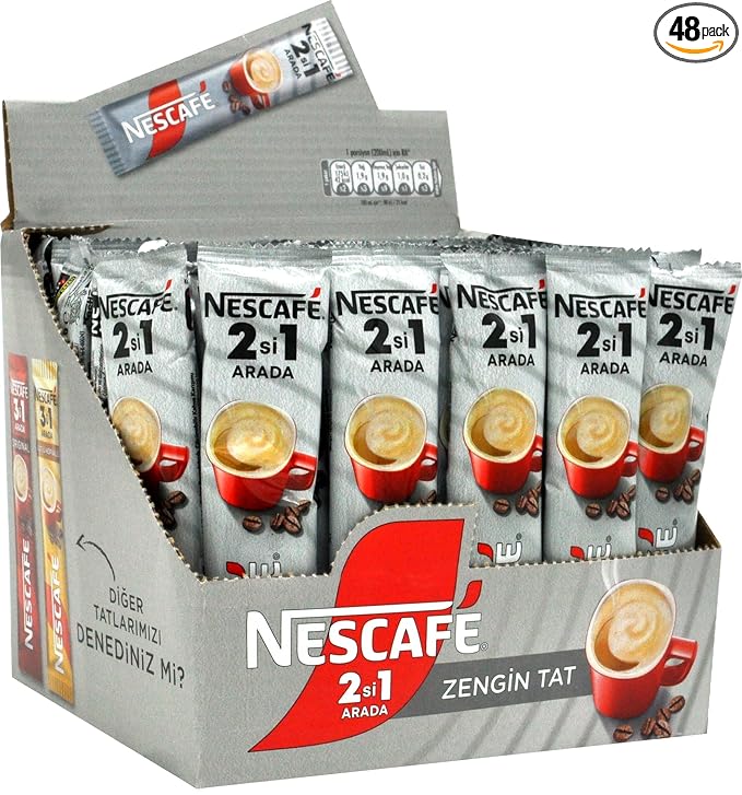 Nescafe 2 in 1 unsweetened 48 sticks