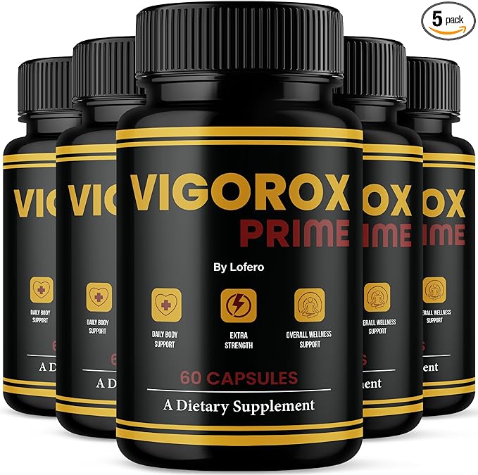 (5 Pack) Vigorox Prime Capsules VigoroxPrime Advanced Maximum Strength Performance Pills For Men Premium Natural Ingredients Formula for Overall Health &amp Wellness Support Capsulas Pastillas (300
