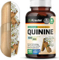 BIO KRAUTER Quinine for Leg Cramps Capsules 500 mg - 100 Count - Cinchona Bark Powder - Quinine Capsules - Vegan No Fillers