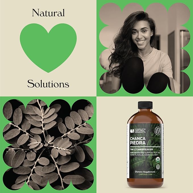 Chanca Piedra Organic Liquid Extract 16oz - Natural Stone Breaker Dissolver Kidney Cleanse Support Phyllanthus Niruri Concentrate Tincture Alcohol Free Cold Pressed Concentrate Formula USA Made