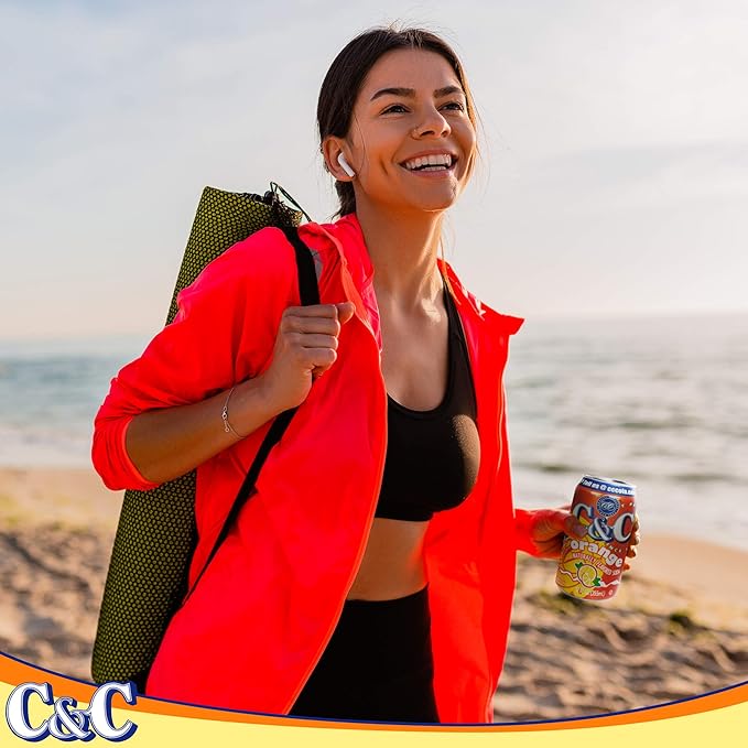 C&ampC Soda Orange 24 Count