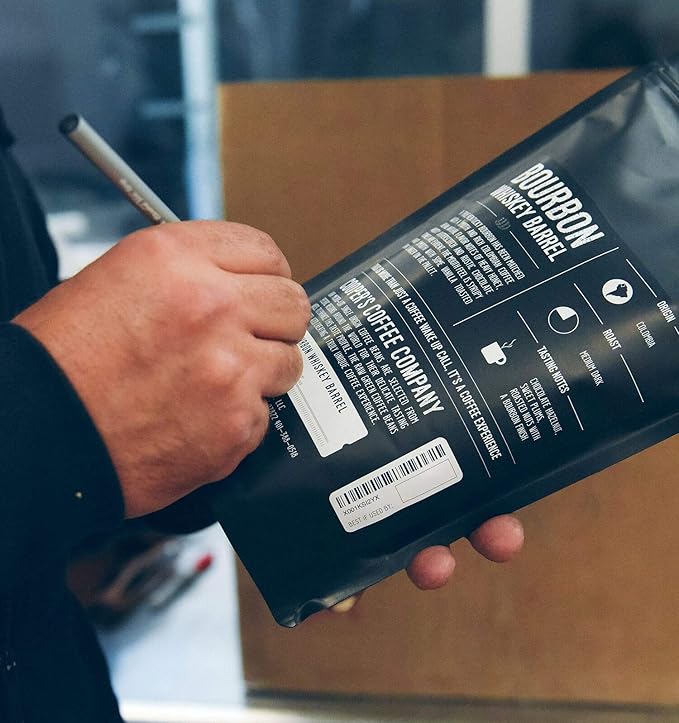 Cooper's Cask Coffee - Single-Malt Whiskey Rum &amp Bourbon Barrel Aged Coffee Whole Bean Dark Roast 12oz (36oz Total 3 Bags)