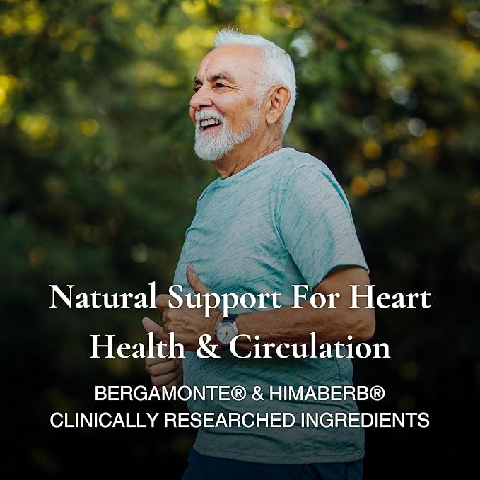 Utzy Naturals Berbercol | 500mg Citrus Bergamot (as Bergamonte) &amp Berberine | Naturally Supports Heart Health and More | 60 Capsules
