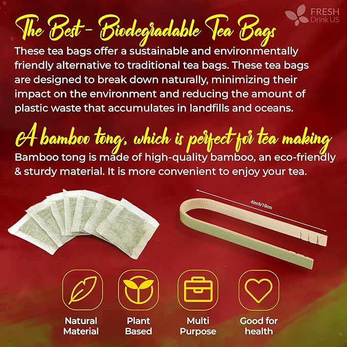 FreshDrinkUS Premium Improve Colon Tea | 135 Tea Bags | Herbal Tea Blend with Senna Leaves Lotus Leaves Hawthorn Berry Ginger &amp More – Caffeine Free Botanical Tea – Natural Daily Herbal Infusi
