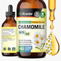 BIO KRAUTER® Chamomile Extract - Liquid Drops Pure Vegan Chamomile Supplement 670 mg per Serving 4 Fl.Oz 56-Day Supply - Used for Calm &amp Relax - Alcohol &amp Sugar Free - Natural Calm &amp Sleep