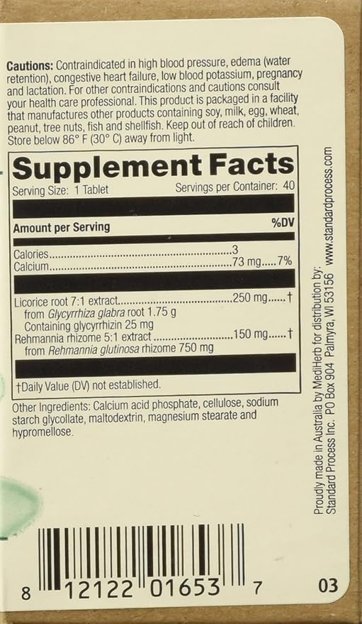 Adrenal Complex 40 Tabs by Mediherb