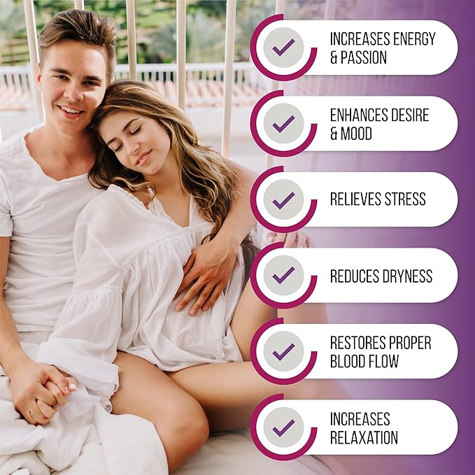 Female Libido Booster for Women - Increase Passion Desire &amp Excitement - Relieve Stress Reduce Dryness &amp Heighten Sensitivity Her's Hornygoatweed Energy Supplement for Women in the Mood Enh