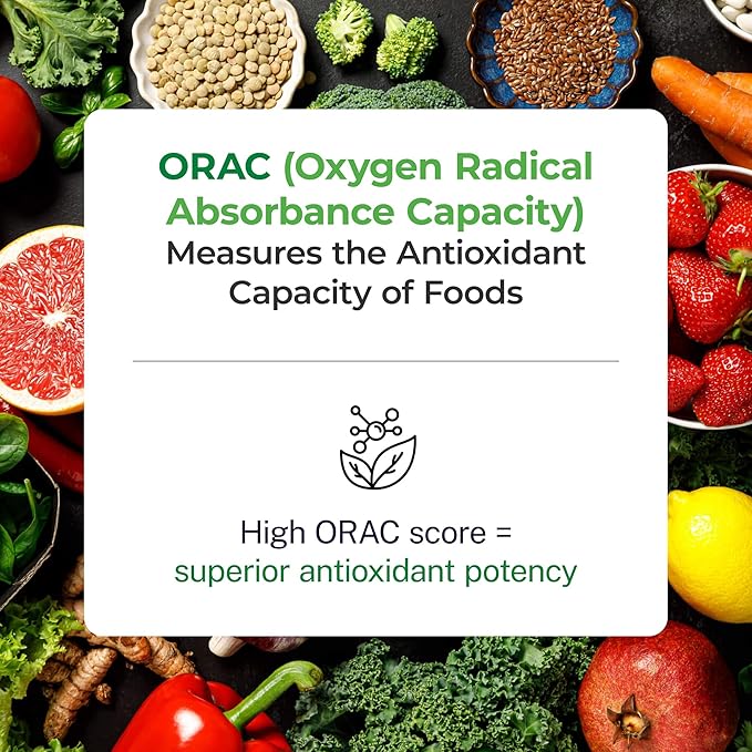 Paradise Herbs ORAC Energy Superfood Capsules Includes Over 42 Organic &amp Wild-Crafted Ingredients Probiotics &amp Enzymes 120 Count