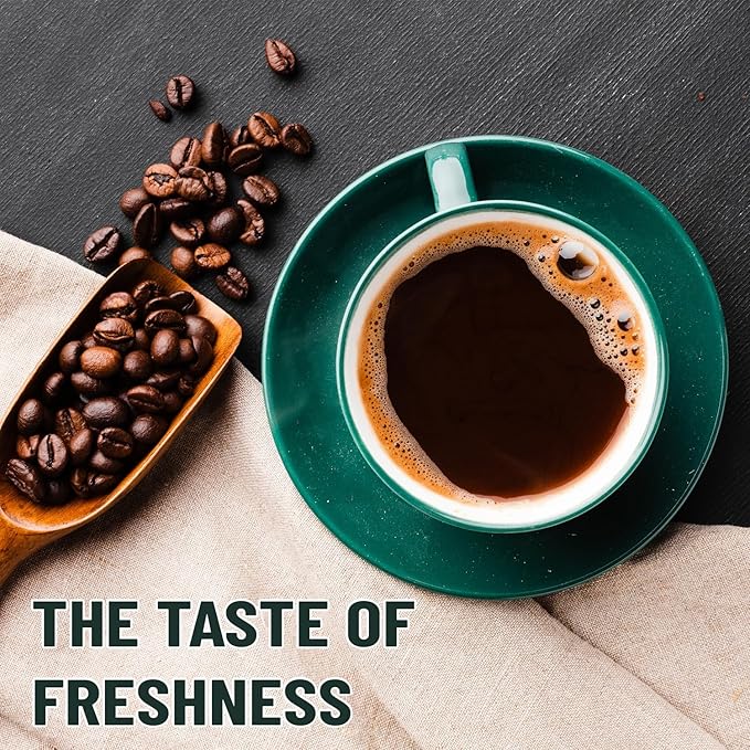 KIAA Ethiopian Premium Ground Dark Roast - 12oz 100% Organic Arabica Full-Bodied Bold Flavor Rich &amp Smooth Perfect for Espresso French Press &amp Drip Brewing Freshly Roasted