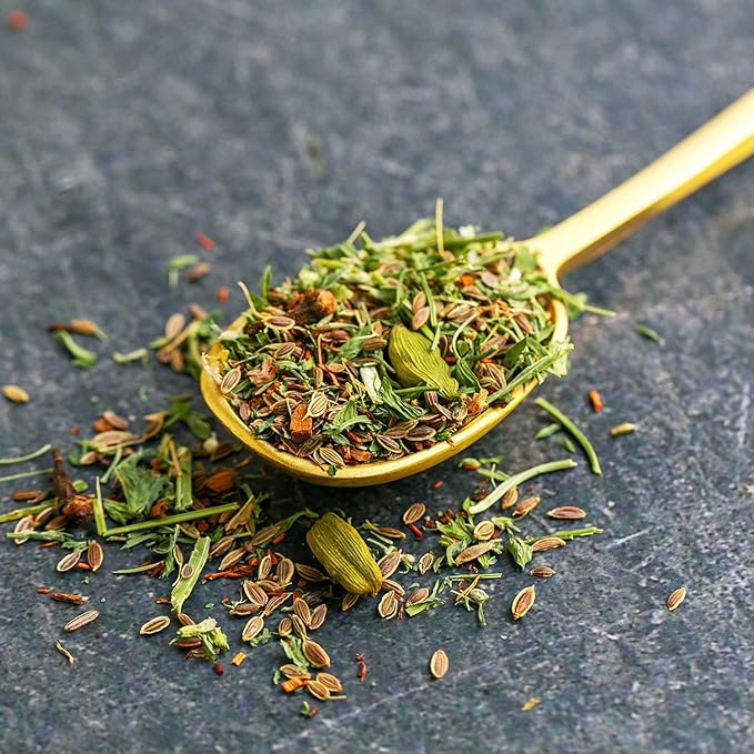 Mrs.Patel's Lactation Tea Chai Spice Blend Rich and Sweet For Breastfeeding and Pumping Moms Drink Iced or Hot Loose Leaf Caffeine-Free Gluten-Free Dairy-Free Fenugreek-Free (1 Pouch)