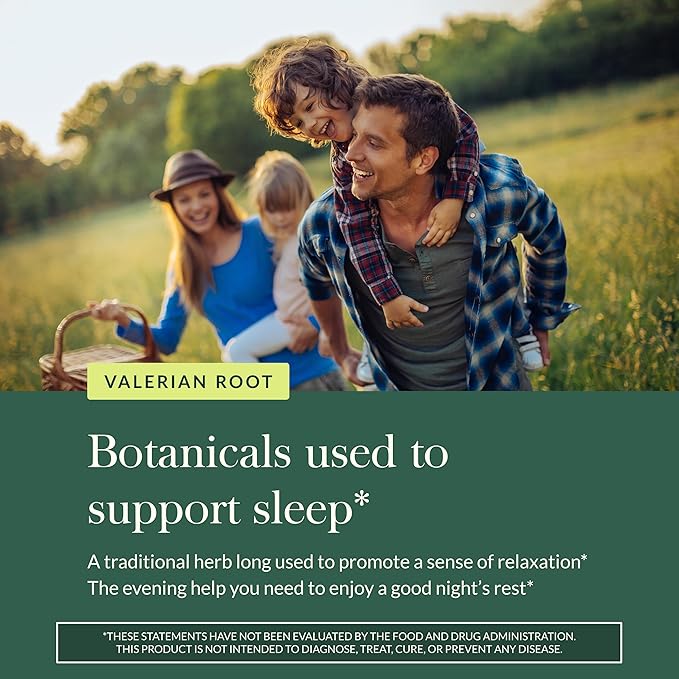 Gaia Herbs Valerian Root - Support for Calm &amp Relaxation to Prepare for Sleep* - with Valerian Root Extract - 60 Vegan Liquid Phyto-Caps (30 Servings)