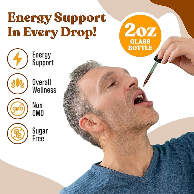 Active Ginseng Korean Red Panax Ginseng with Natural Ginsenosides - All-Natural Advanced Liquid Solution for 2X Absorption - Supports Healthy Energy Vitality Mood and More