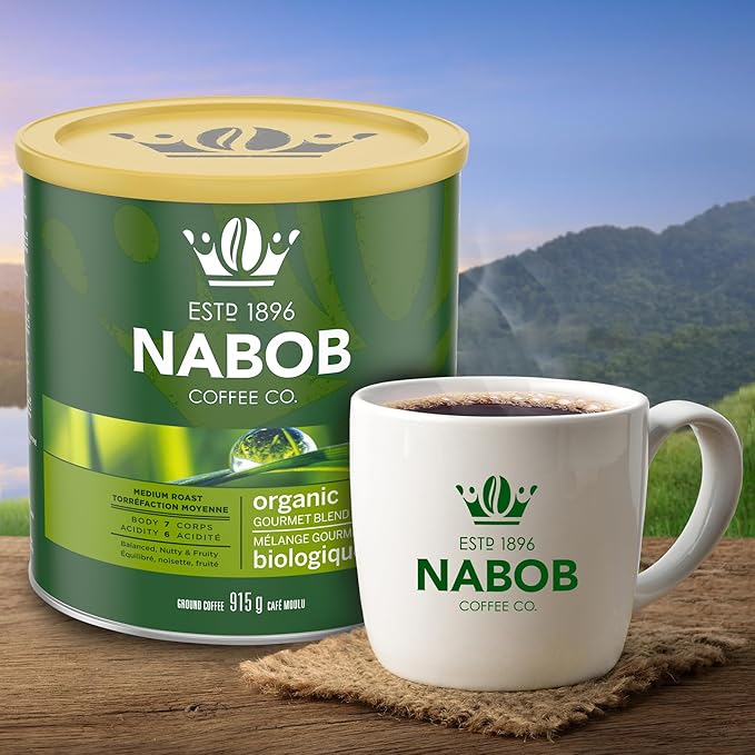 Nabob Organic Gourmet Blend Ground Coffee 915g/32.3 oz. {Imported from Canada}