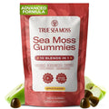 TrueSeaMoss Sea Moss &amp Apple Cider Vinegar Gummies – 10-in-1 Blend with Black Seed Oil Ashwagandha Turmeric Burdock Root &amp Bladderwrack – 60 Gummies