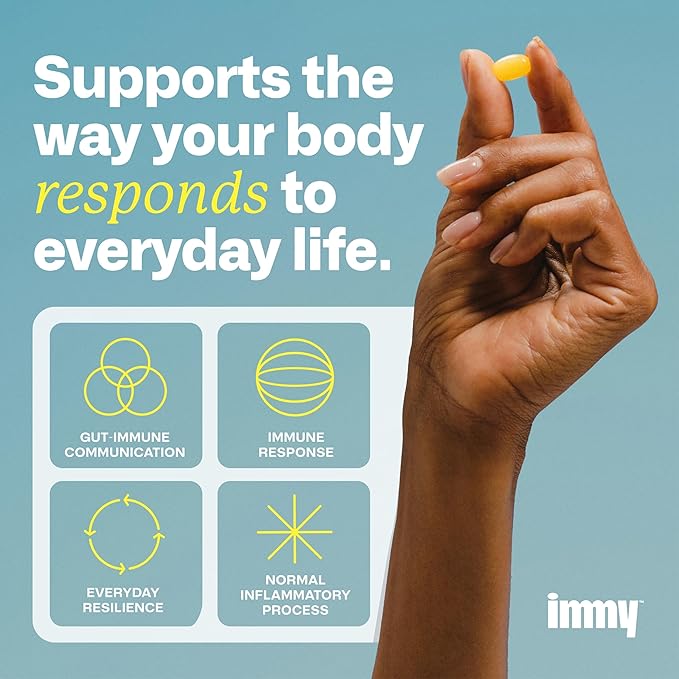 IMMY Immune Supplement for Mood Support and Gut Health 90 ct. - Supports Joint Relief Focus &amp Mood Support Natural Calming Aid