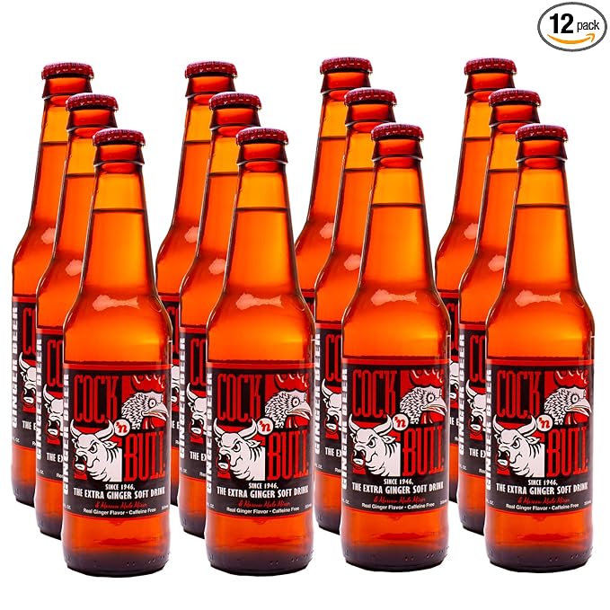 Cock 'n Bull Ginger Beer 12/12 fl. oz. (355ml) Glass Bottle Case (12-Pack)