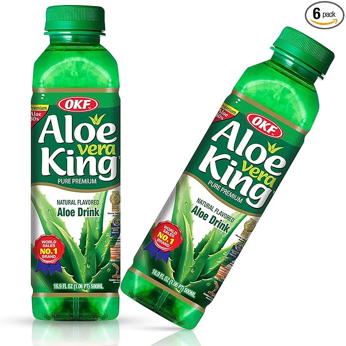 OFK Aloe Vera King Aloe Vera Drink Original 16.9 Oz (Pack of 6)