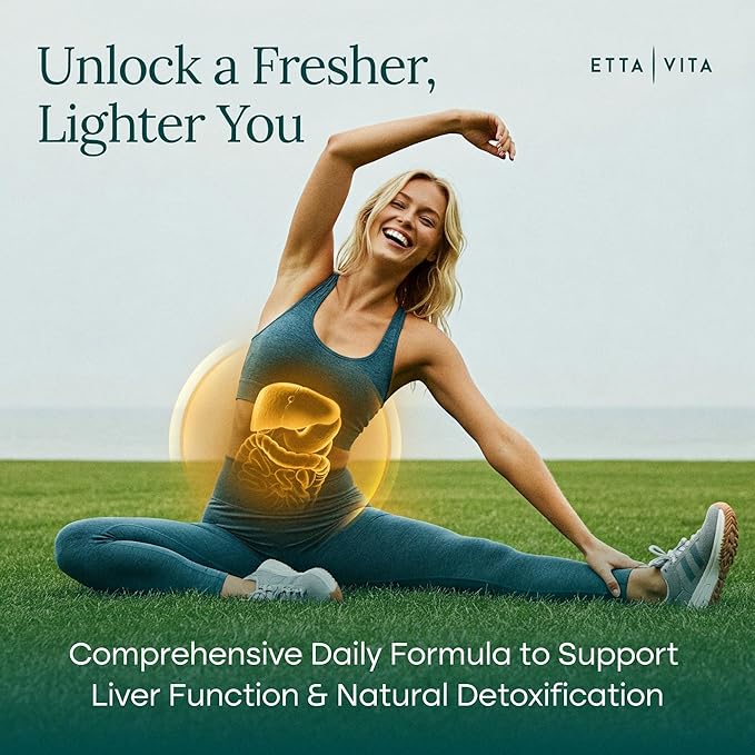 Liver Cleanse Detox &amp Repair - Microplastics Detox &amp Zeolite Supplement for Gut Health Cognition &amp Natural Energy - Glutathione NAC Chlorella Spirulina ALA Cilantro Milk Thistle No