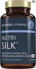 Mt. Angel Vitamins: NutriSilk Capsules. Promotes Healthy Hair &amp Skin Boost Collagen B Vitamins 60 Capsules