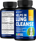 Quit Smoking Aid for Lung Cleanse &amp Support - Lung Detox for Smokers - Herbs for Respiratory Health: Licorice Ginger &amp Nettle Root Thyme - Clear Lungs Supplement with Vitamins C D3-60 Capsu