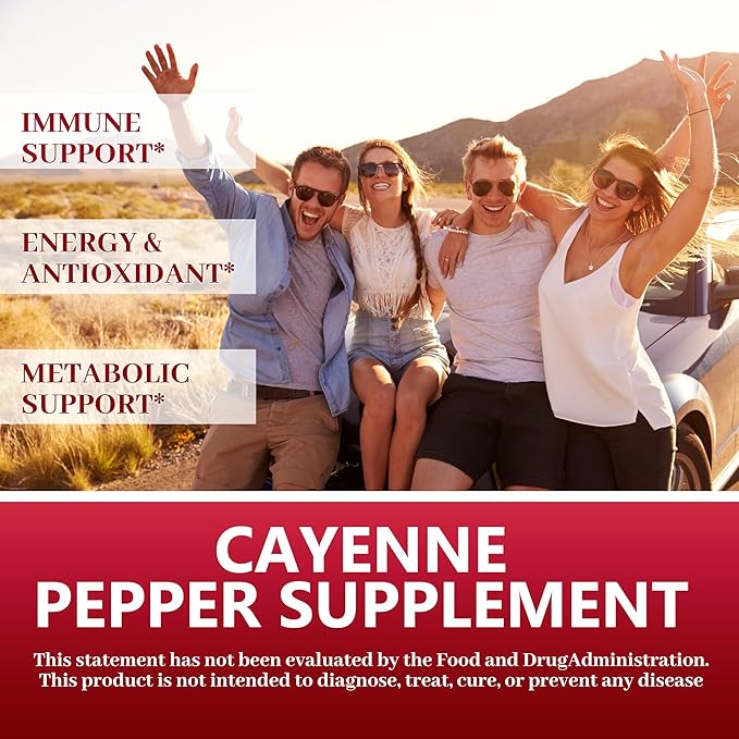 Cayenne Pepper Drops Supplement with Hawthorn Berry Vitamin D3 + K2 Beet Root Ceylon Cinnamon Turmeric Curcumin Organic Panax Ginseng for Energy Immune &amp Bone Support–2 fl oz