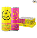 Smilez Energy Drink Variety Pack Tropical Citrus/Island Berry 12 Fl Oz Cans (Pack of 24)